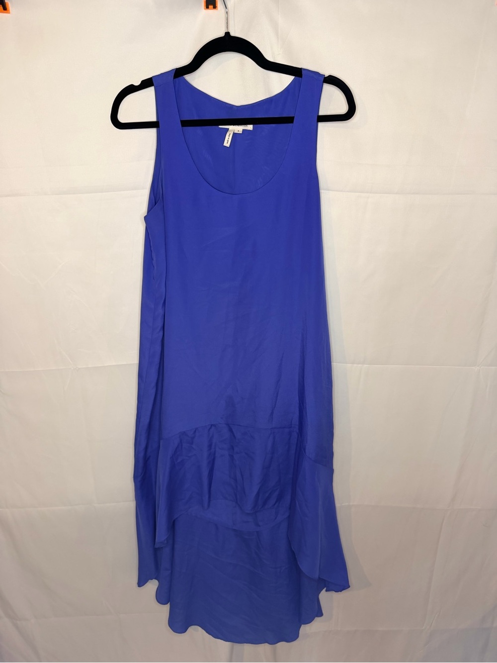 BCBGeneration Cobalt Blue Scoop Neck High Low Dress